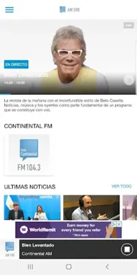 Radio Continental android App screenshot 4